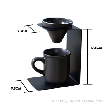 Supporto per tazza del filtro del supporto del gocciolatore del caffè in acciaio inossidabile